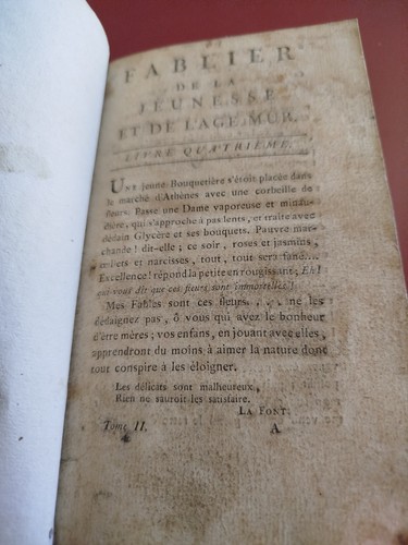 Livre ancien fablier - livre, la