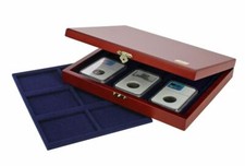 UNA CASSETTA IN LEGNO SLAB INCLUSO 3 VASSOI PER 18 SLABS