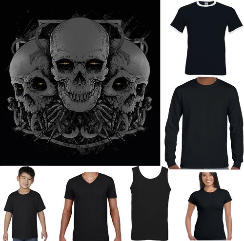 Maglietta skull uomo biker - maglietta,