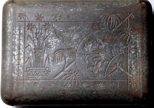 Rara antica scatola latta - scatola,