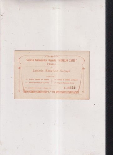 Cartolina lotteria soc - lotteria,