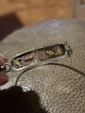 Bracciale Bracciale Cerchio Targhetta Oro Argento Basso Egiziano Inalterabile