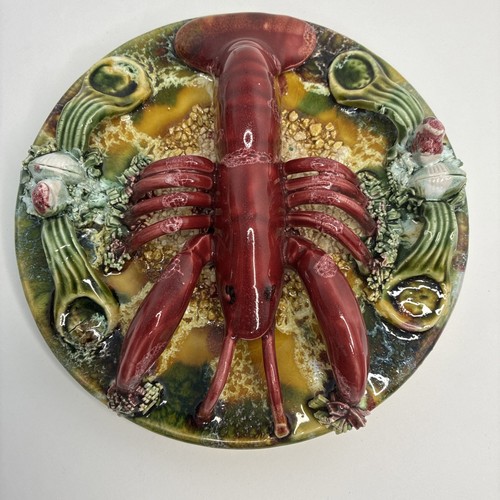 Piatto aragosta maiolica - , stile