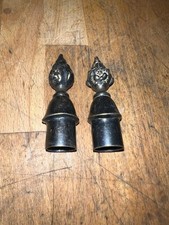 Coppia di candele in peltro