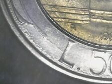 500 LIRE 1985 ERRORE - FRATTURA SULLA L DEL VALORE AL ROVESCIO [Y435]