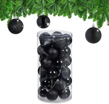Palline Di Natale, Set Da 30 Palle Albero, Addobbi Natalizi, Sfere D: 6 Cm, in P