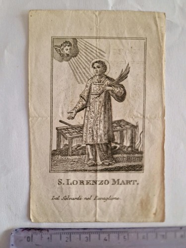 Santino holy card antico - card,