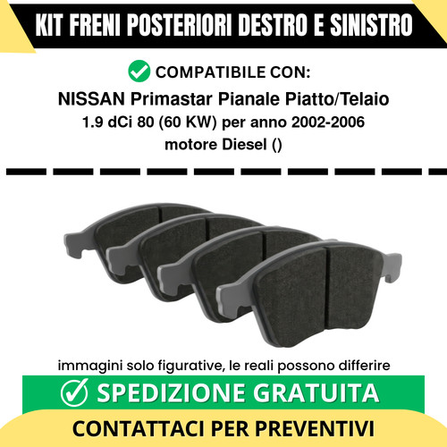 Pastiglie freno posteriori - pastiglie,