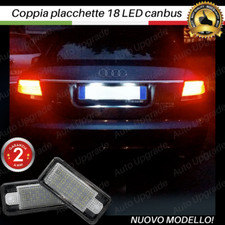 COPPIA PLACCHETTE A LED LUCI TARGA 18 LED PER AUDI AUDI A6 C6 4F 6000K NO AVARIA