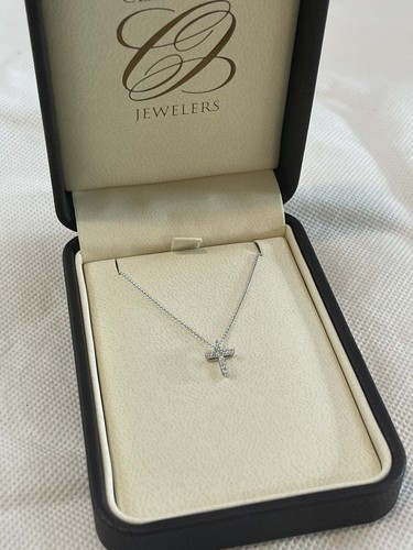 Collana con croce diamanti - croce, di