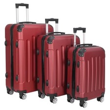 Wine Red 3 Pieces Travel