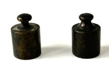 Coppia Pesi cilindrici ottone