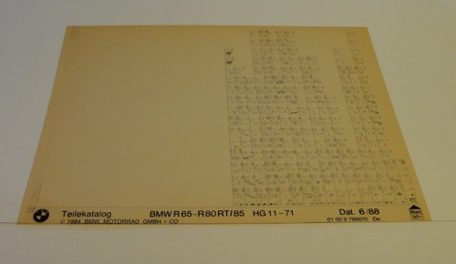 Microfiche catalogo ricambi - catalogo,