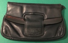 BORSA A BUSTA IN PELLE BLU