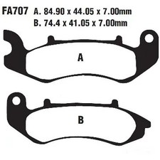 Bremsbelag EBC FA707 Standard