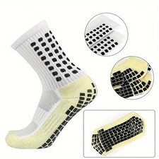 Calze GRIP BASIC - Calzini Multisport Antiscivolo Calcio Tennis Padel - Bianco