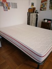Letto matrimoniale a piazza francese 140x190 (rete con doghe+materasso) 