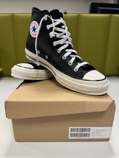 Converse Pelle nera NUOVE, mai