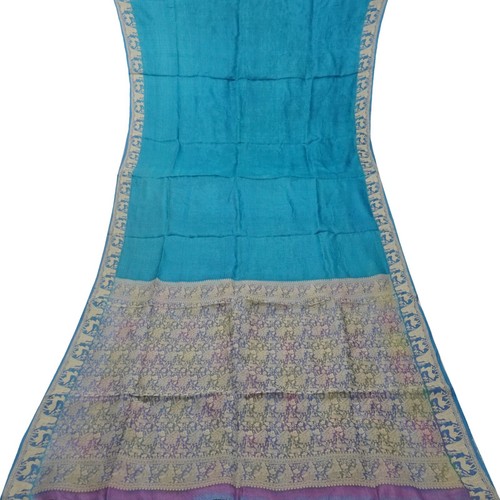 Sari vintage blu - sari, seta