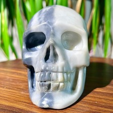 1,67LB Alta Qualità Tai Chi Pietra Teschio Arte Intaglio, Usato per Decorazione Casa