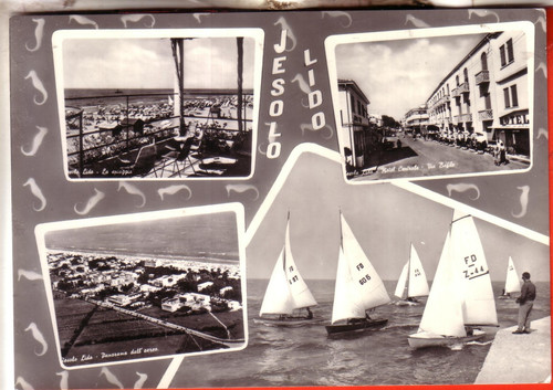 Cartoline lido jesolo b n - cartoline,