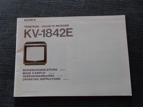 Trinitron 1842e 1978 by - kv-1842e,