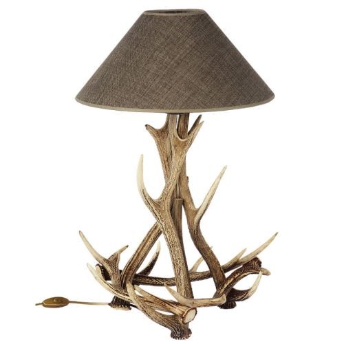 Lampada con vere corna - , di