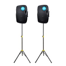 2x Kam RZ15A V3 1200W altoparlante PA attivo sistema audio discoteca per DJ