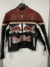 Red Bull Giacca in pelle Tg. S (S) nero e bordeaux