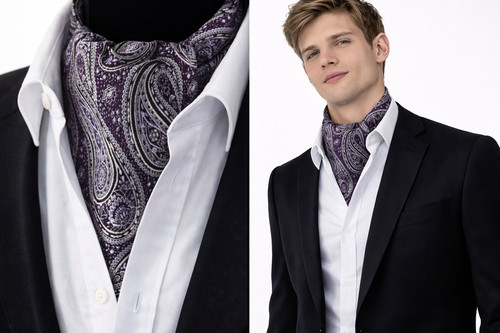 Cravatta ascot unica uomo - ascot,