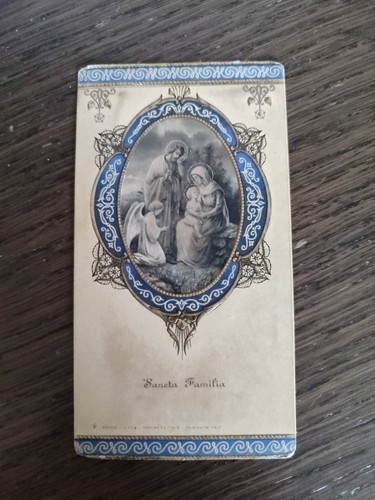Santa famiglia holy card eb - santa, card,