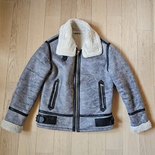 Montone giubbotto grigio Zara