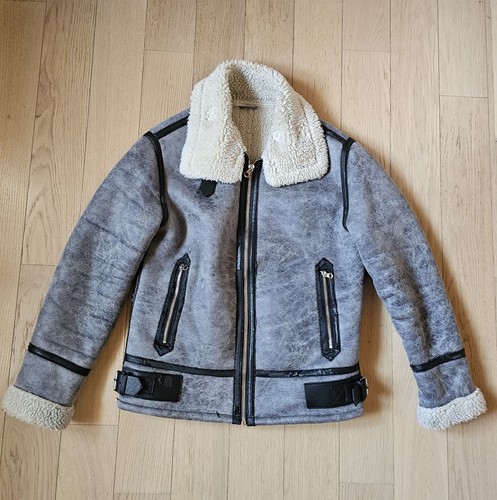 Montone giubbotto grigio zara - grigio,