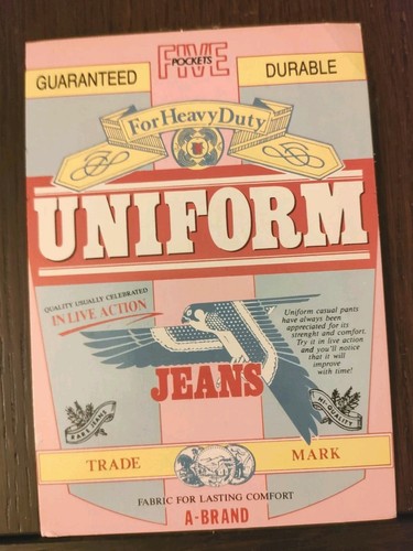 Uniform jeans cartolina - uniform,