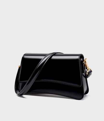 Borsa donna vera pelle nera - borsa,