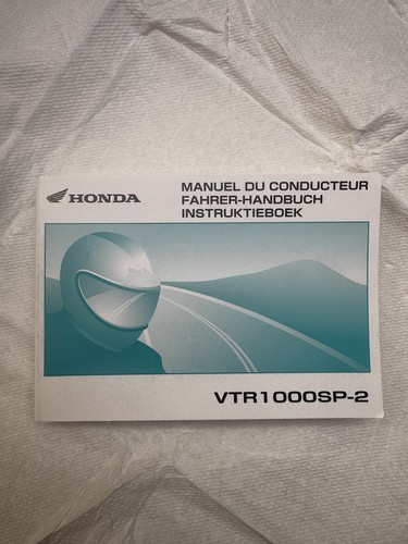 Manual usuario honda - vtr, 1000