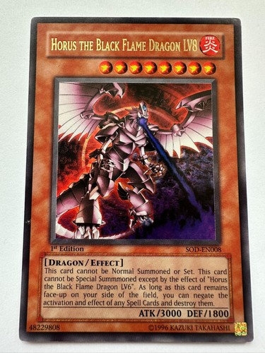 Yugioh horus the - black, flame