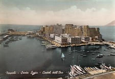 Cartolina Napoli Santa Lucia Castel dell’Ovo viaggiata