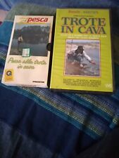 2 VHS - L' ARTE DELLA PESCA ALLA TROTA IN CAVA e Trote In Cava Maver De Agostini
