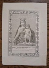 MADONNA DELLE GRAZIE CITTA’ DUCALE (RIETI). INCISIONE. QUINTILIO APOLLONI 1850ca