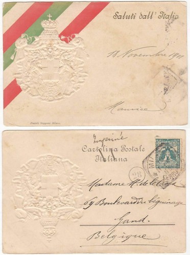 Saluti dall italia stemma - dall'italia,