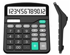 Calcolatrice elettronica digitale tavolo 12 cifre scuola ufficio casa università