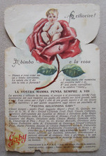 CARTOLINA PUBBLICITARIA - AVVISO DI PASSAGGIO - DITTA S. AGLIETTI FIRENZE - GABY