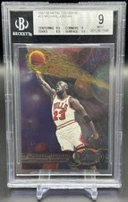 1997-98 Fleer Skybox Metal Universe #23 Michael Jordan Bulls BGS 9 come nuovo