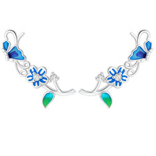 Argento Sterling Zirconi Fiore