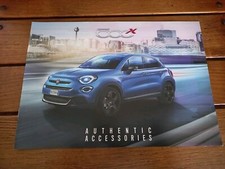 Depliant Brochure Prospekt Fiat 500 X Authentic Accessories Accessori 10/2018