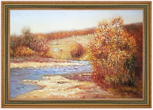 Quadro olio paesaggio