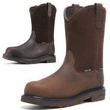 NINGO Men Steel Toe Work Boots