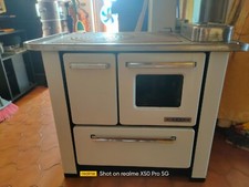 Cucina a legna Sideros bianca