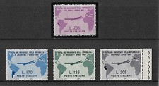 ITALIA 1961 SERIE CPL. ** INTEGRA - SU GRONCHI ROSA  FIRME PERITALI RAYBAUDI   